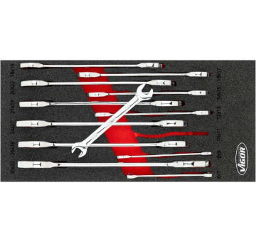 Sada obojstranných vidlicových kľúčov VIGOR V6721N