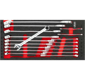 Sada očkových a vidlicových kľúčov VIGOR V6723N