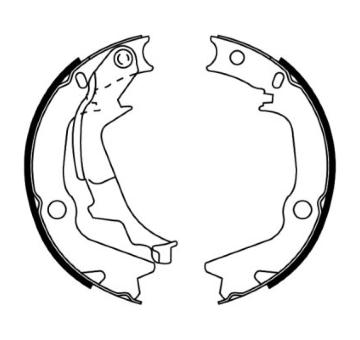 Sada brzdových čelistí, parkovací brzda ABE C00526ABE