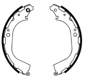 Sada brzdových čelistí ABE C01045ABE