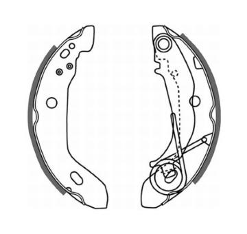 Sada brzdových čelistí ABE C0M007ABE