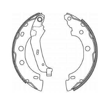 Sada brzdových čelistí ABE C0R013ABE