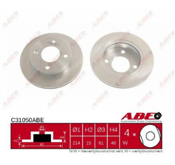 Brzdový kotouč ABE C31050ABE