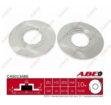 Brzdový kotouč ABE C4G013ABE