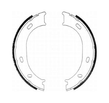 Sada brzdových čelistí, parkovací brzda ABE CRM004ABE