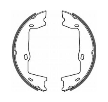 Sada brzdových čelistí, parkovací brzda ABE CRX000ABE