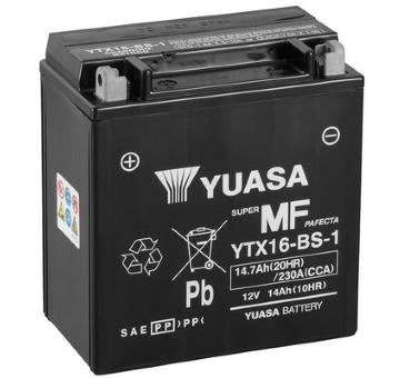 startovací baterie YUASA YTX16-BS-1