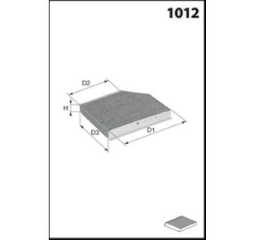 Filtr, vzduch v interiéru MISFAT HB440C