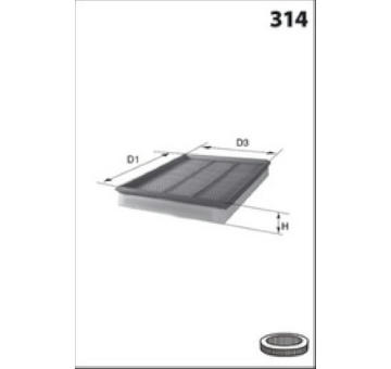 Vzduchový filtr MISFAT P744