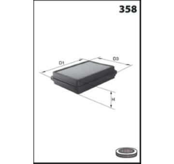 Vzduchový filtr MISFAT BB003