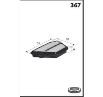 Vzduchový filtr MISFAT P481