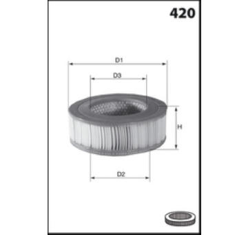 Vzduchový filtr MISFAT R1172