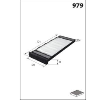 Filtr, vzduch v interiéru MISFAT HB352