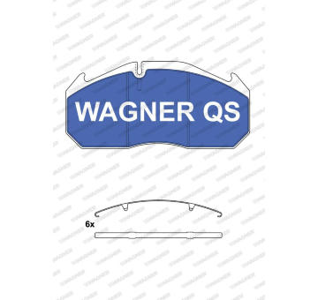 Sada brzdových destiček, kotoučová brzda WAGNER 2903004950