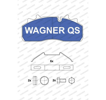 Sada brzdových destiček, kotoučová brzda WAGNER 2915904950