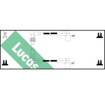 Sada kabelů pro zapalování LUCAS LUC4197
