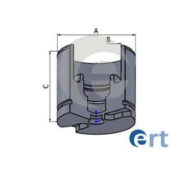 Piest brzdového strmeňa ERT 151327-C