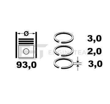 Sada pístních kroužků ET ENGINETEAM R1001300