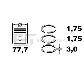 Sada pistnich krouzku ET ENGINETEAM R4001750