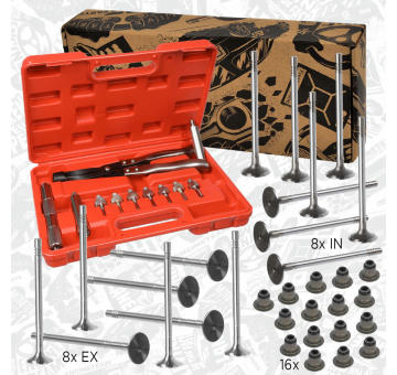 Sada ventilů, sací/výfukový ventil ET ENGINETEAM VS0021VR3
