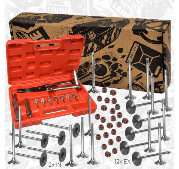 Súprava ventilov, sací/výfukový ventil ET ENGINETEAM VS0036VR2