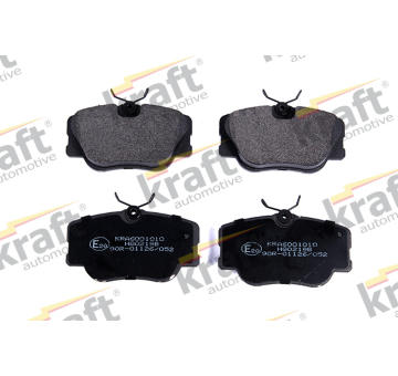 Sada brzdových destiček, kotoučová brzda KRAFT AUTOMOTIVE 6001010