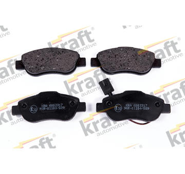 Sada brzdových destiček, kotoučová brzda KRAFT AUTOMOTIVE 6003317