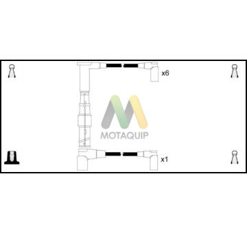 Sada kabelů pro zapalování MOTAQUIP LDRL1777