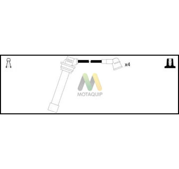 Sada kabelů pro zapalování MOTAQUIP LDRL512