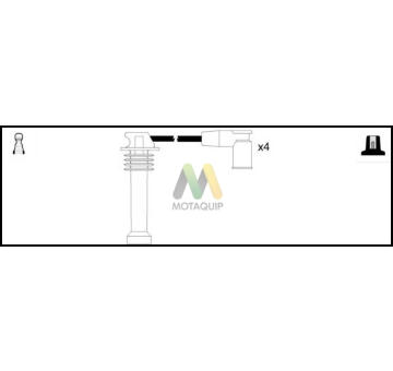 Sada kabelů pro zapalování MOTAQUIP LDRL821