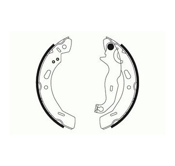 Sada brzdových čelistí MOTAQUIP LVBS791