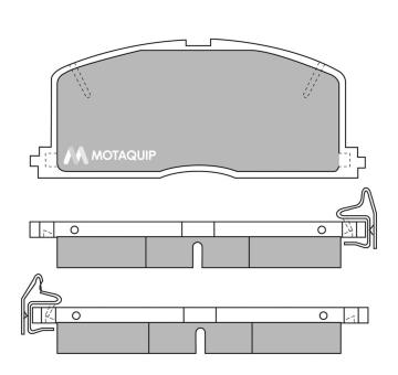 Sada brzdových destiček, kotoučová brzda MOTAQUIP LVXL353