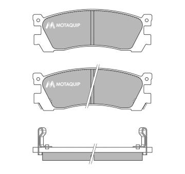 Sada brzdových destiček, kotoučová brzda MOTAQUIP LVXL392