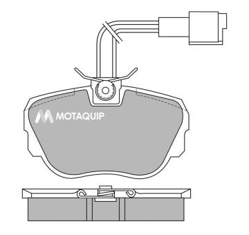Sada brzdových destiček, kotoučová brzda MOTAQUIP LVXL399