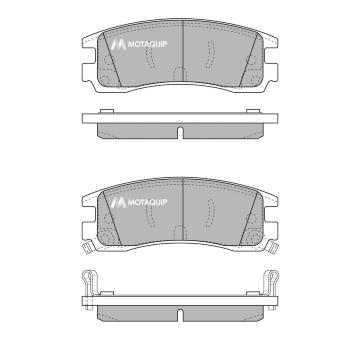 Sada brzdových destiček, kotoučová brzda MOTAQUIP LVXL496