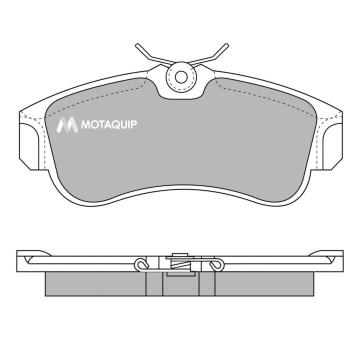 Sada brzdových destiček, kotoučová brzda MOTAQUIP LVXL597