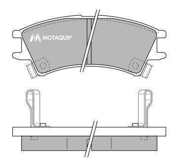 Sada brzdových destiček, kotoučová brzda MOTAQUIP LVXL613
