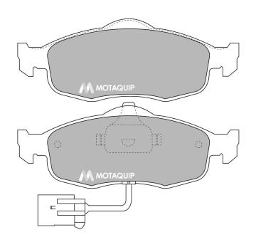 Sada brzdových destiček, kotoučová brzda MOTAQUIP LVXL661