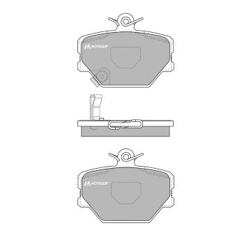 Sada brzdových destiček, kotoučová brzda MOTAQUIP LVXL691