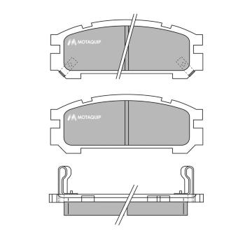 Sada brzdových destiček, kotoučová brzda MOTAQUIP LVXL733