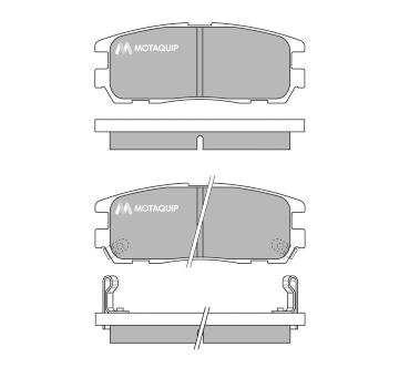 Sada brzdových destiček, kotoučová brzda MOTAQUIP LVXL786