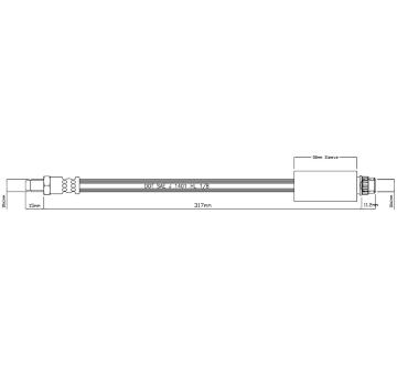 Brzdová hadice MOTAQUIP VBH1022