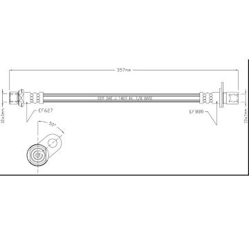 Brzdová hadice MOTAQUIP VBH1043