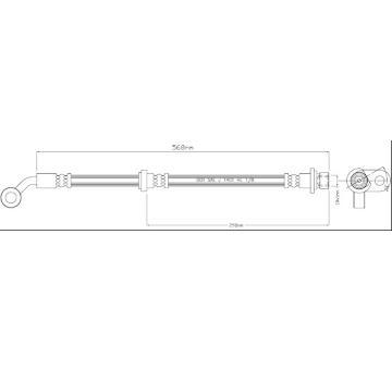 Brzdová hadice MOTAQUIP VBH1228
