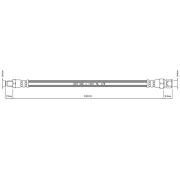 Brzdová hadice MOTAQUIP VBH838