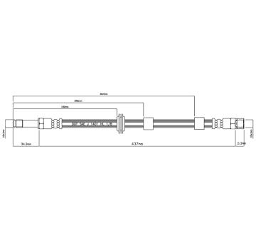 Brzdová hadice MOTAQUIP VBH883