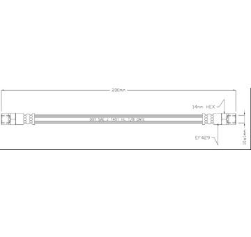 Brzdová hadice MOTAQUIP VBJ478
