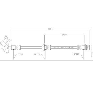 Brzdová hadice MOTAQUIP VBJ516