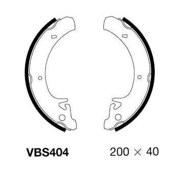 Sada brzdových čelistí MOTAQUIP VBS404