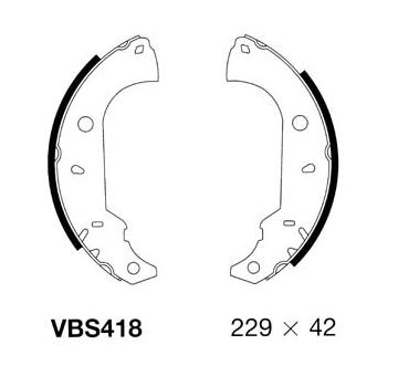 Sada brzdových čelistí MOTAQUIP VBS418